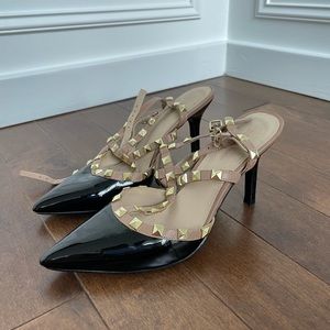 BCBG Black Studded Heels